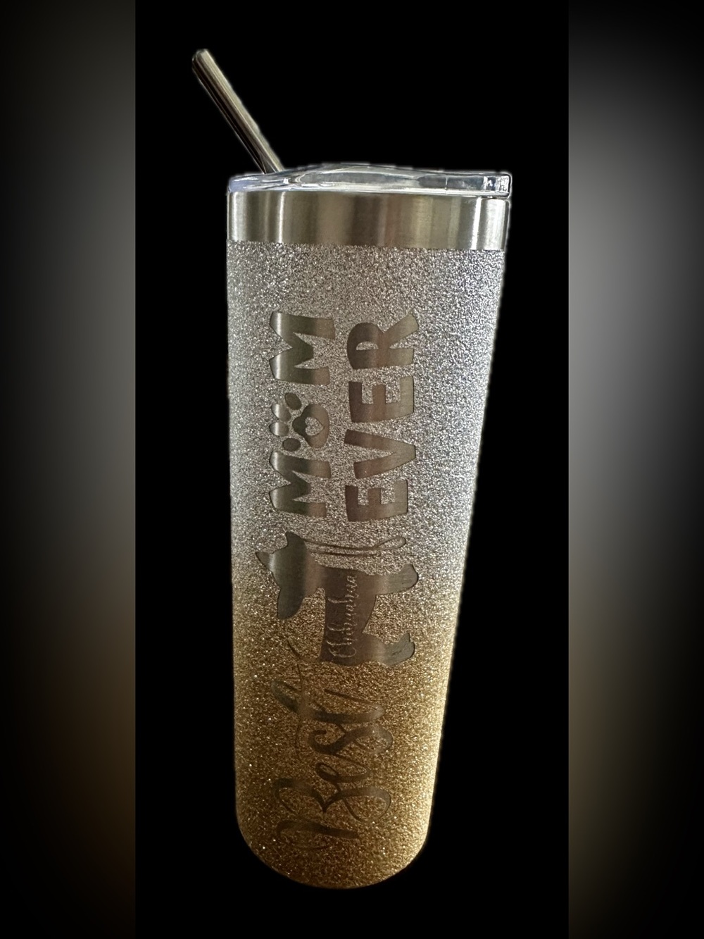 Onebttl 20oz stainless tumbler with metal straw